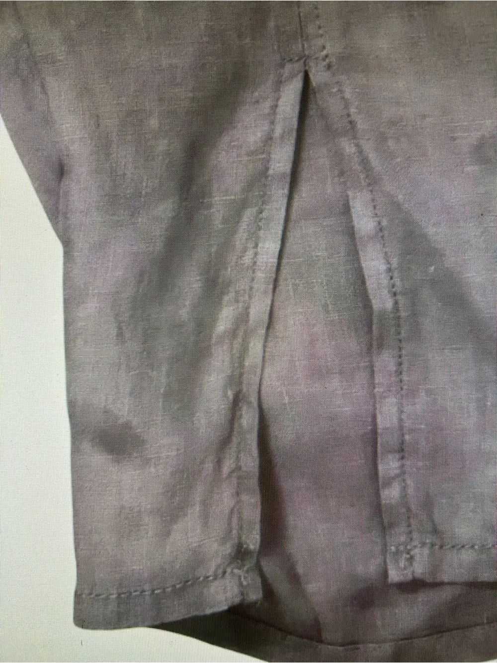 Nicole Miller Wmen’s Gray linen coastal cropped pants. Size XL. NwtgS.